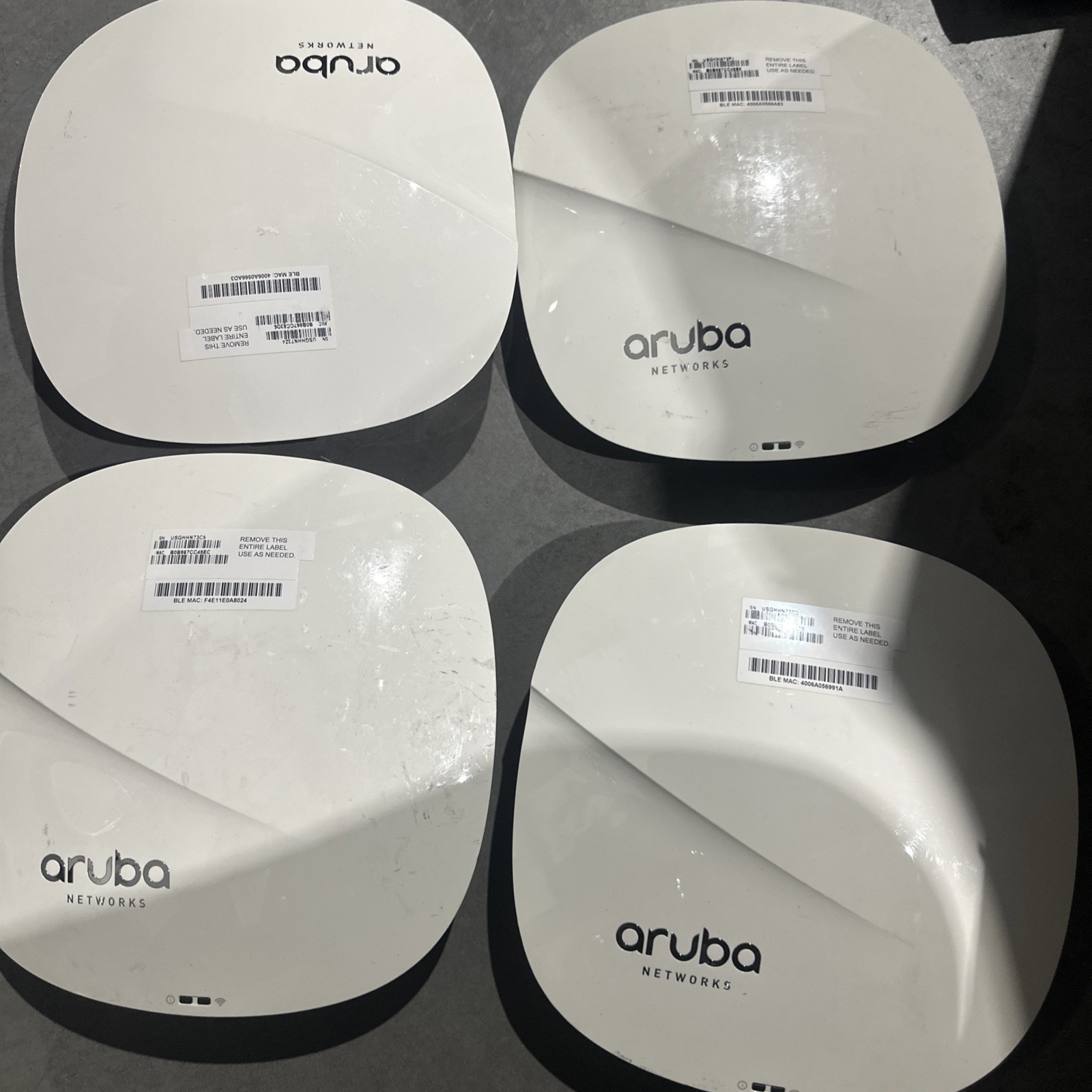 Lot of 4x Aruba AP-325 Dual Band Wireless Access Point APIN0325