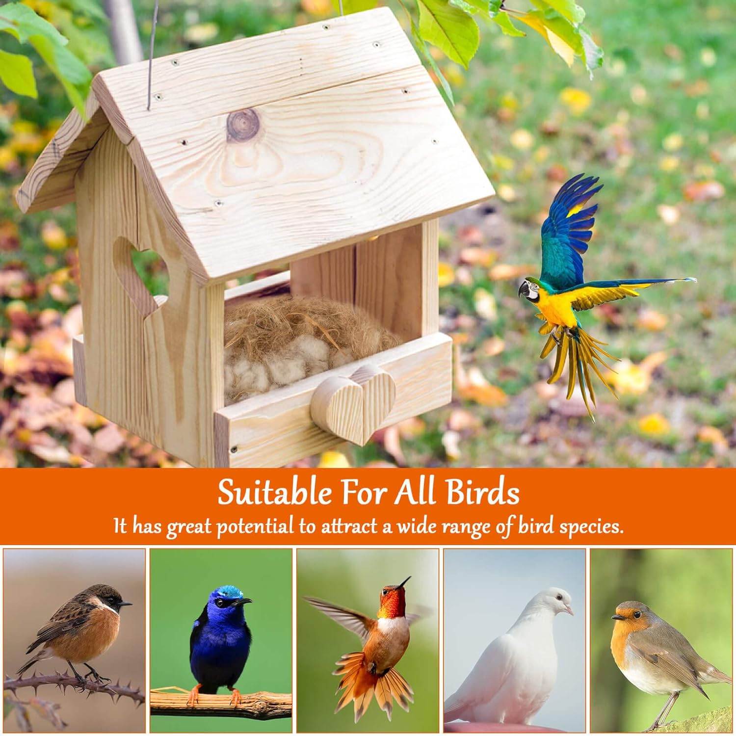 Sukh Bird Nesting Material - Bird Nests Bedding Hummingbird Nesting Material Mix
