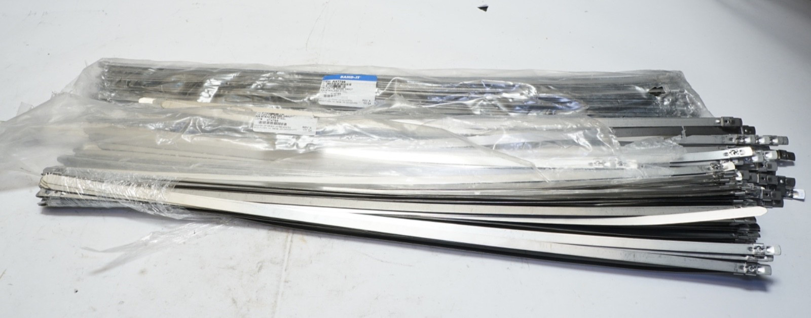 Lot of 293 Band-It Tie-Lok Ties Stainless Steel AX7799 304SS 3/8" x 27" ShipFREE