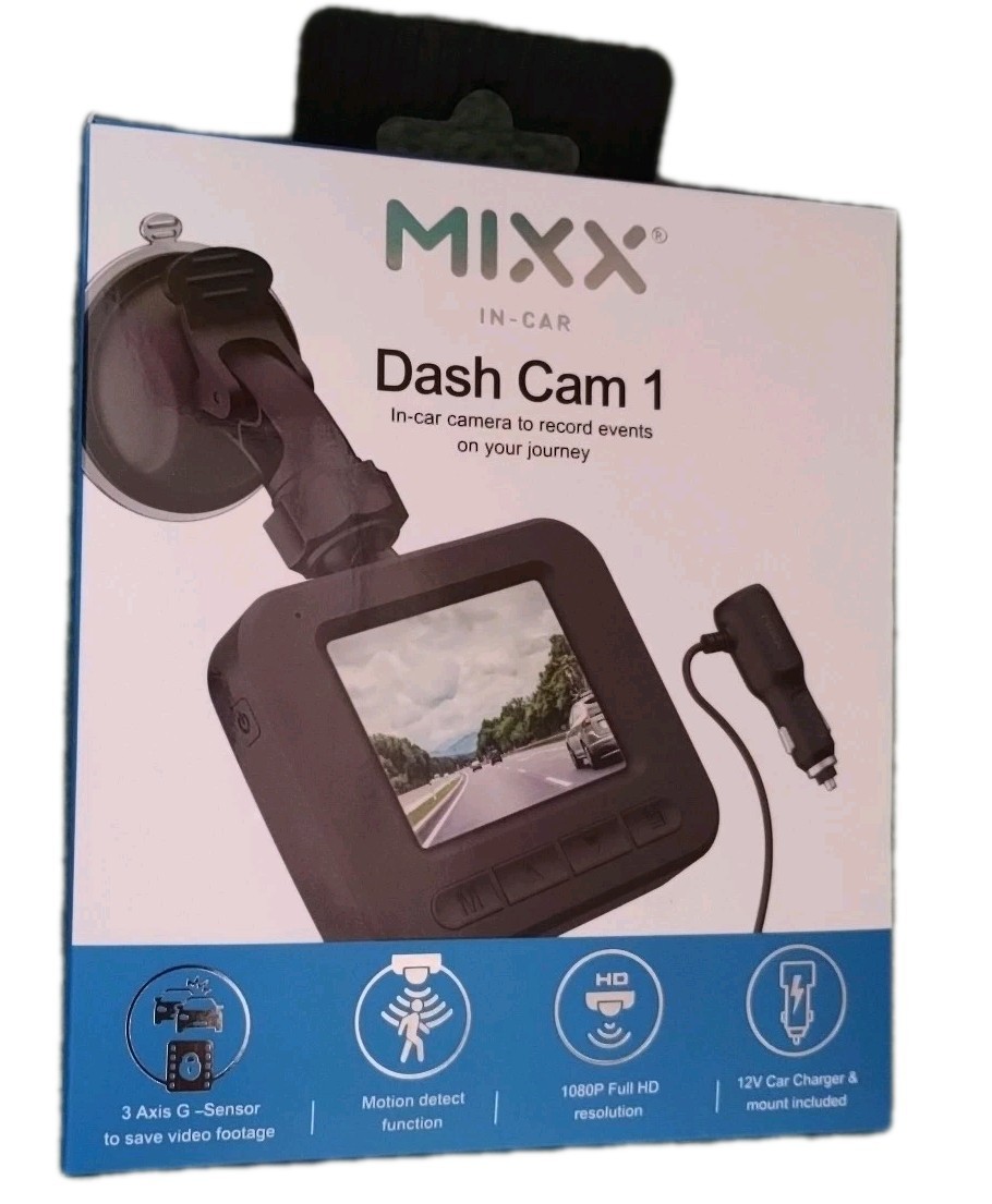 Mixx MDC1-72-BK-405 Dashcam1 720P In Car Dash Camera