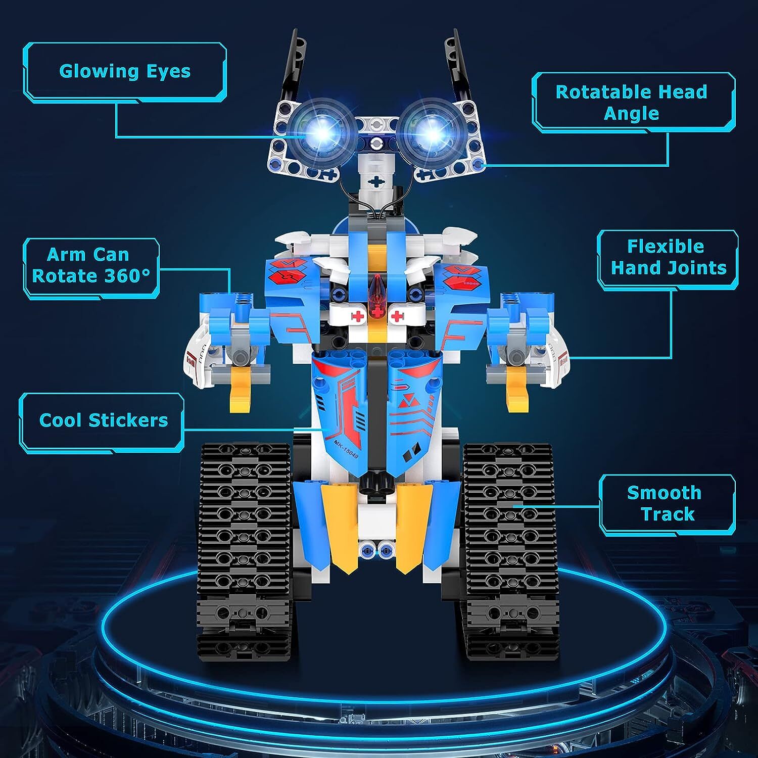 Robot Toy w/ App or Remote Control - STEM Science Programmable Building Block Ki