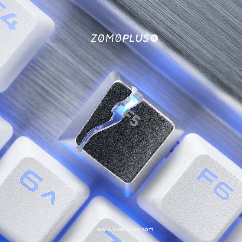DIY Alloy Single F5 Split Keycap Key Cap Light Transmission For Cherry MX