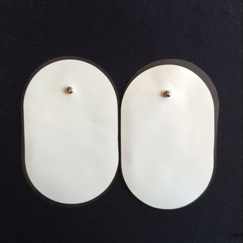 10Pcs Snap On Oval Replacement Pads For Electrode Tens Unit & Pulse Massager
