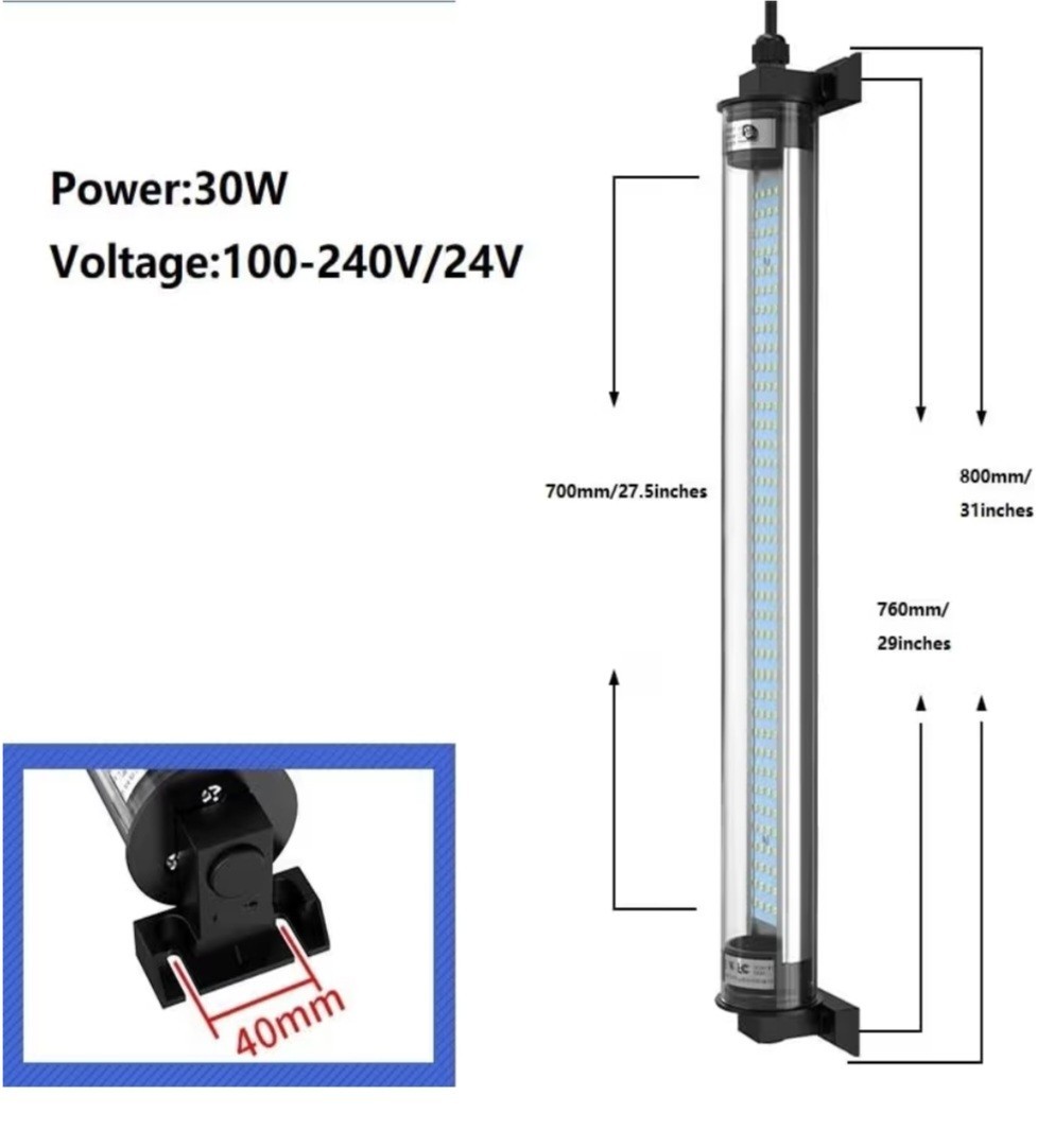 30W Waterproof Led Tube Light LED Explosion Proof Work Lights 24V