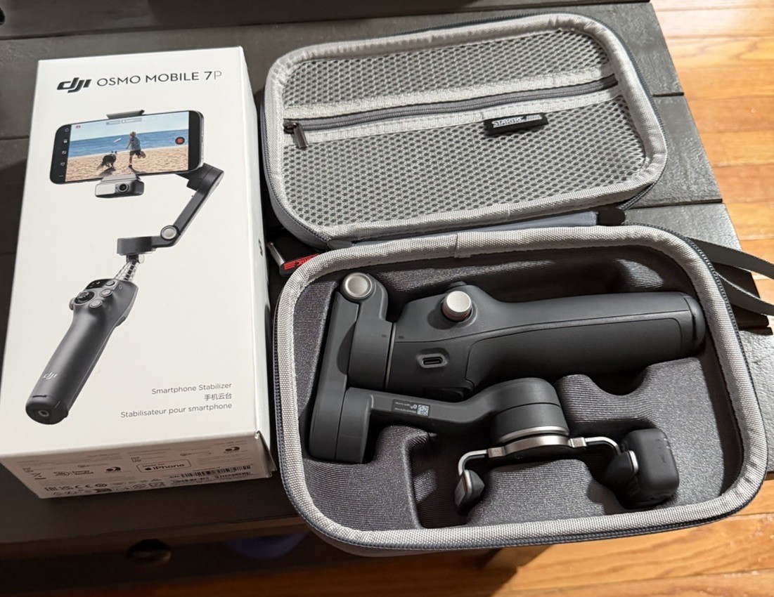 DJI Osmo Mobile 7P Gimbal Stabilizer for iPhone, Android, Native gray