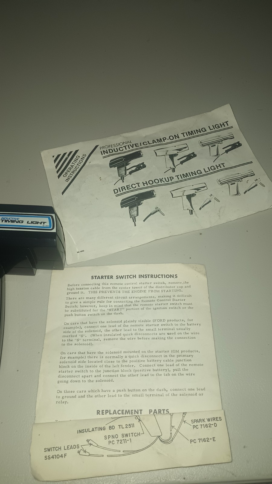 Inductive Timing Light