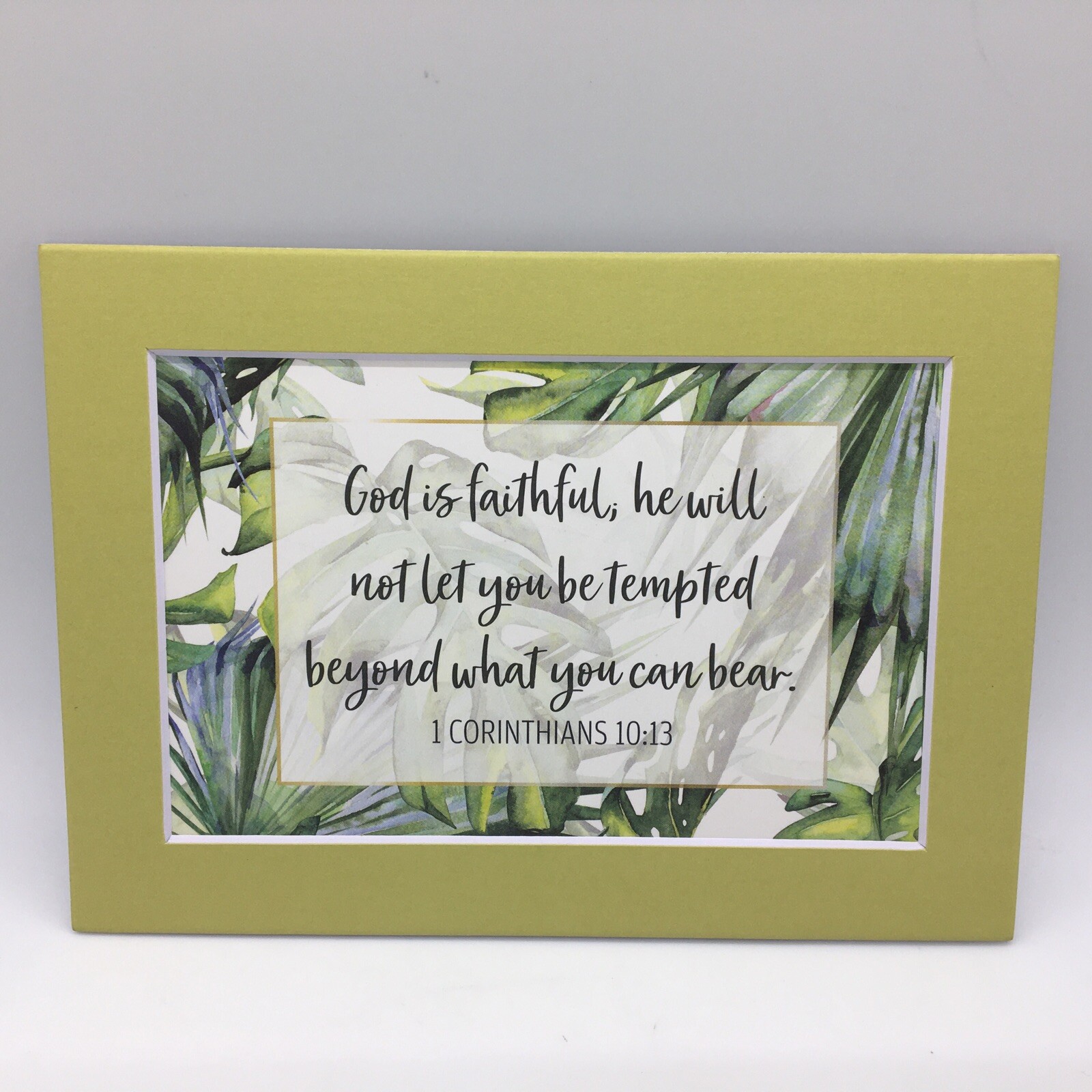 New Handmade 5x7 (Matted 4x6) Religious Scripture Inspirational Free Ship 366
