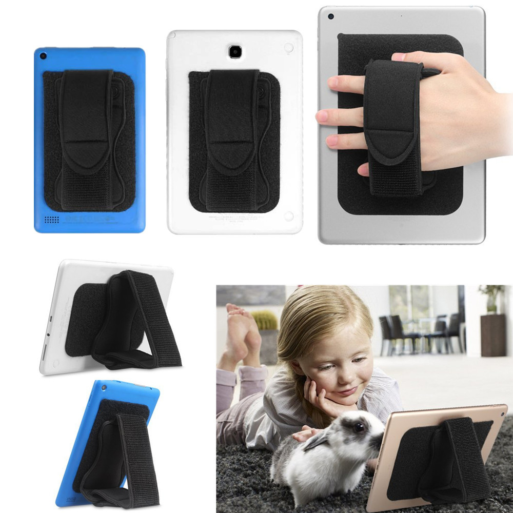Universal Padded Hand Grip Strap Holder Adjustable Stand All 7-10" Tablets