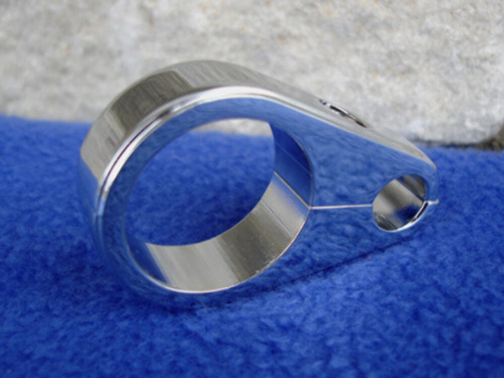 1 1/4" CLUTCH CABLE CLAMP FOR HARLEY SPORTSTER DYNA FXR AND CUSTOM 1 1/4" FRAMES