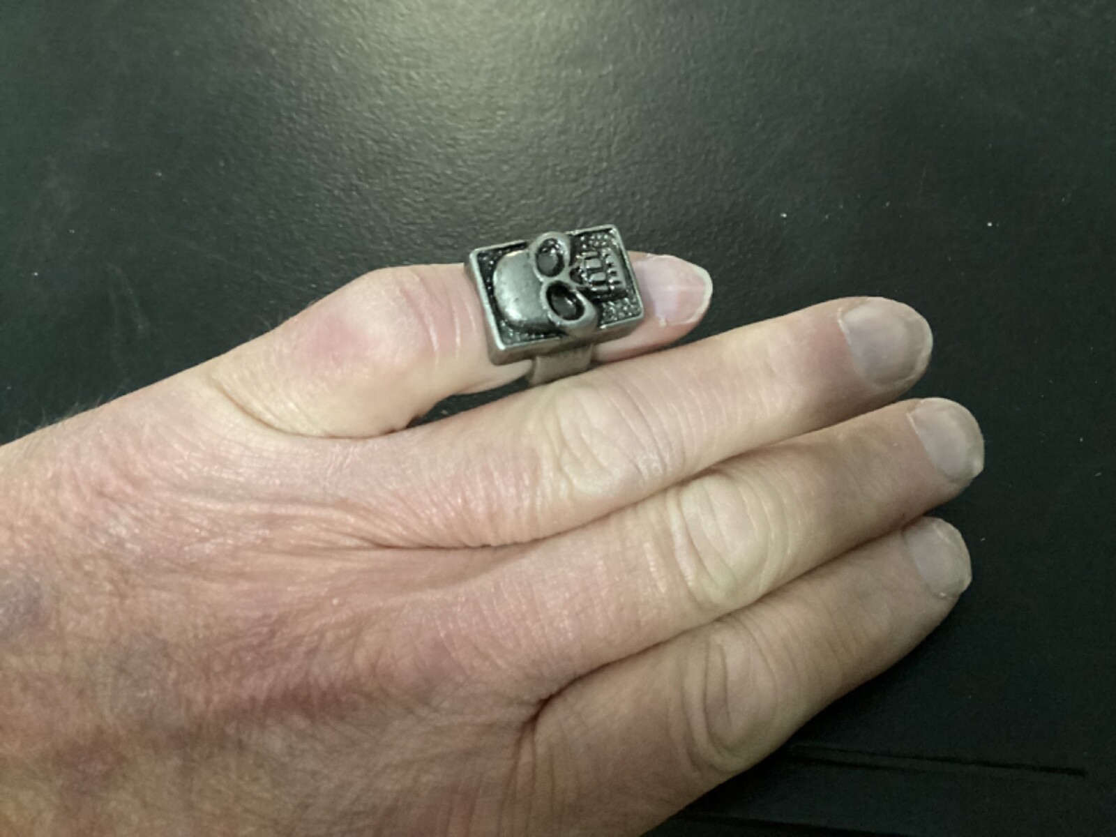 Metal Thick Scull Ring Halloween