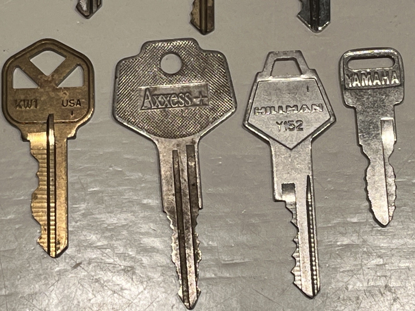 20 Key Collection Metal All marked & different YAMAHA, WRIGHT, HUDSON & More