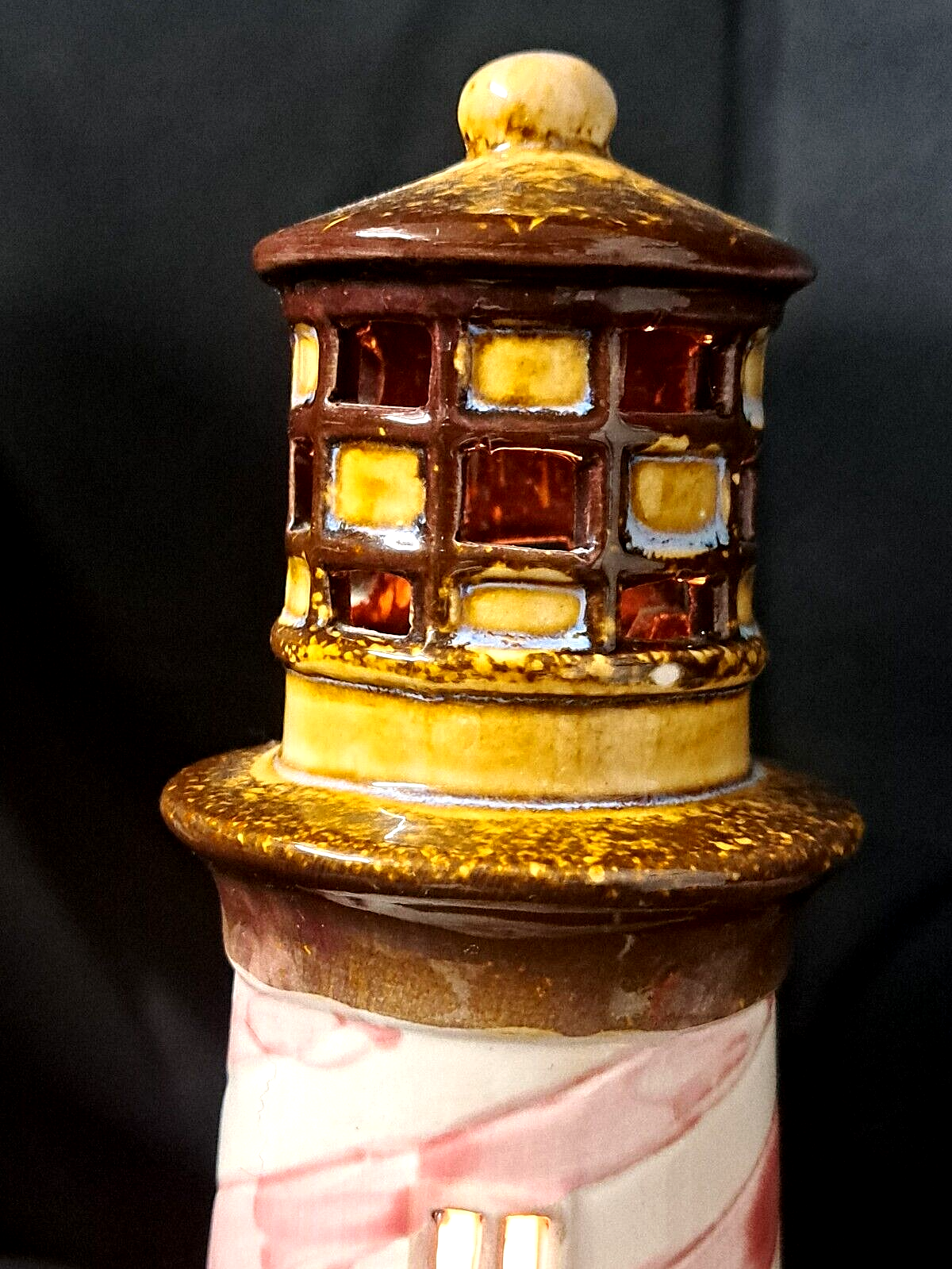 Light House Night Light Nautical Table 10.5"x 5"x4" Plug Cord Switch Ceramic