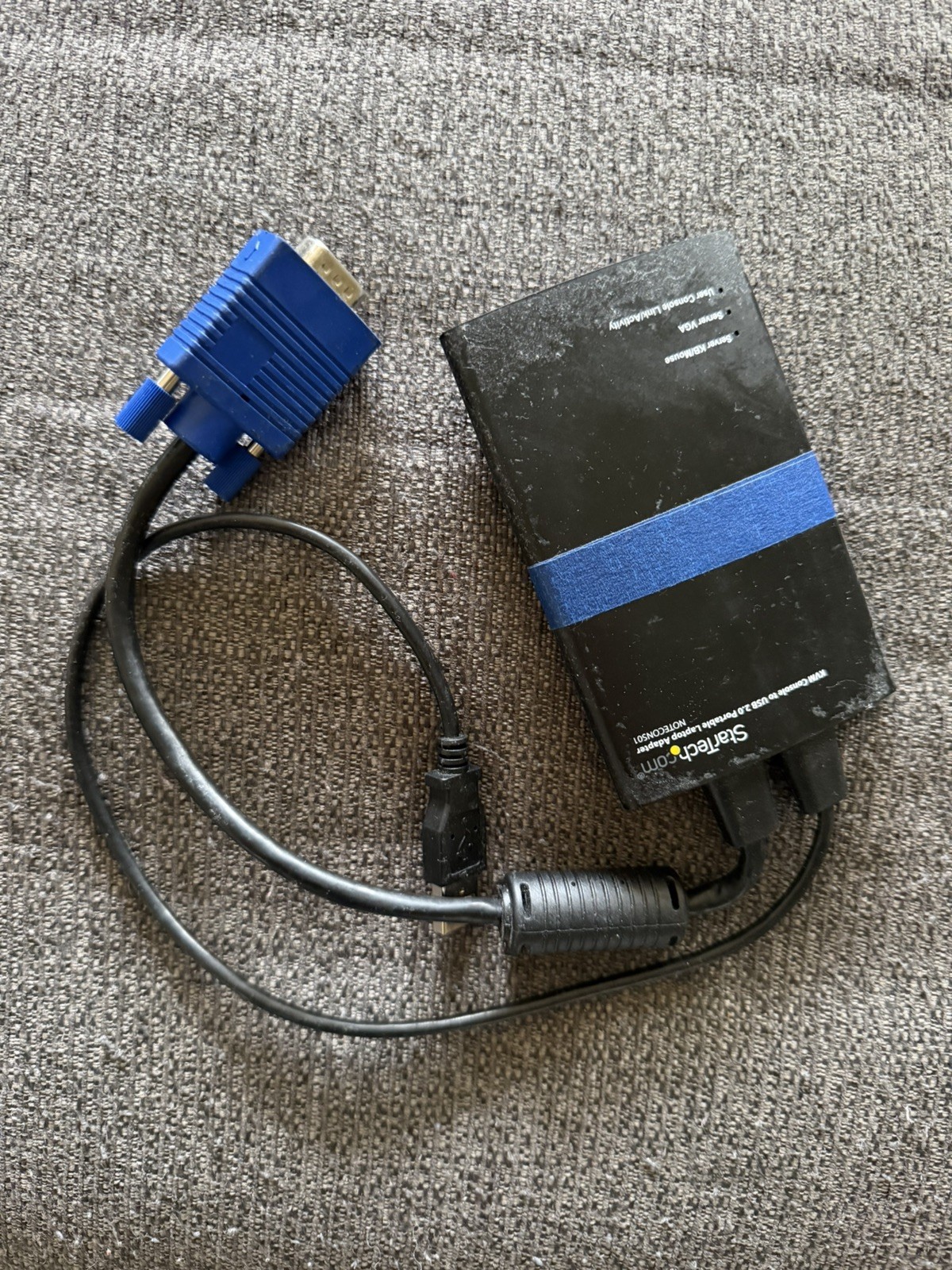 StarTech NOTECONS01 KVM Console To Laptop USB Portable Crash Cart Adapter