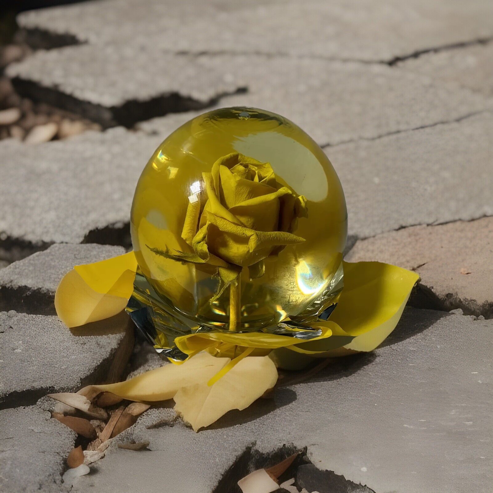 Flower Water Globe
