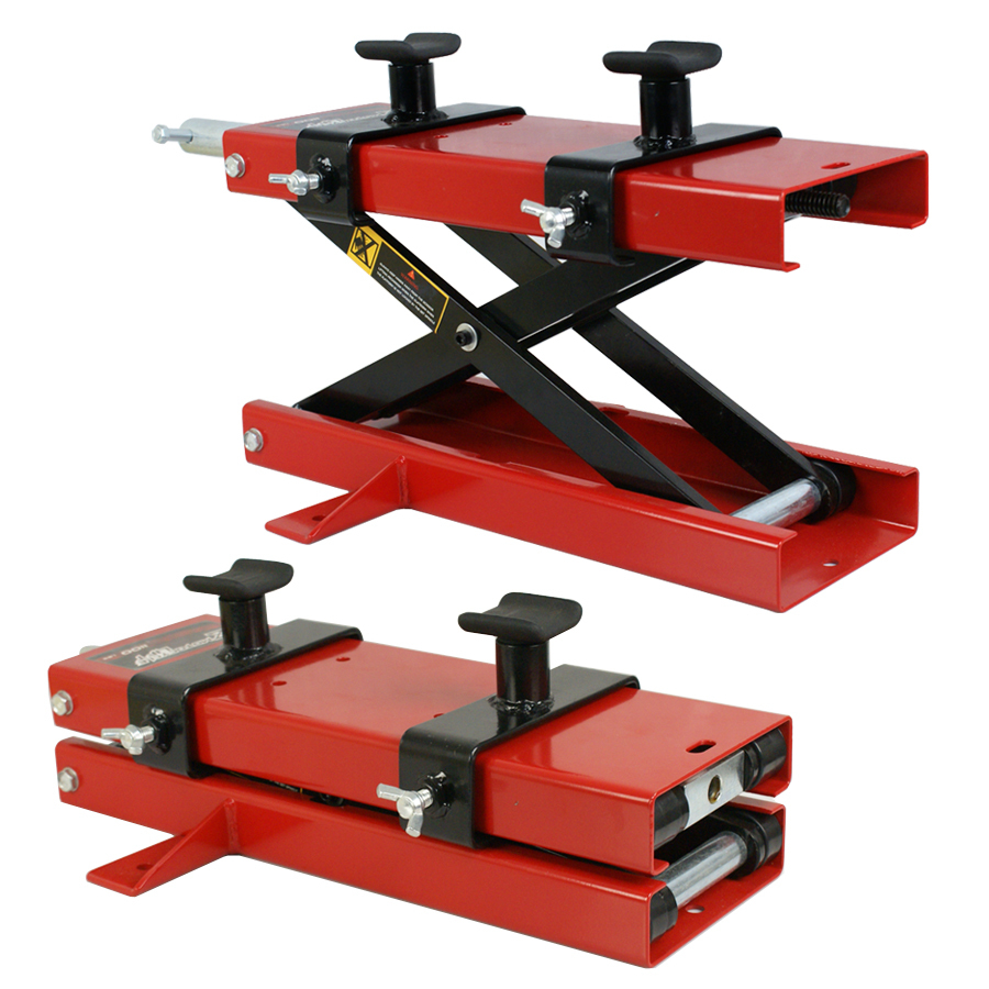 1100 LB Motorcycle Dirt Bike ATV Scissor Center Jack Mini Lift Crank Floor Stand
