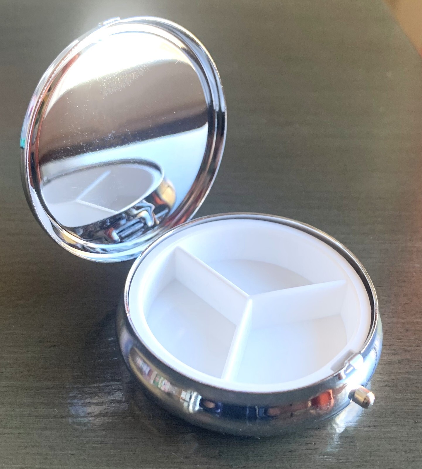 Make a Wish Fairy Dandelion Puff 3 Compartment Purse Travel Vitamin Pill Box