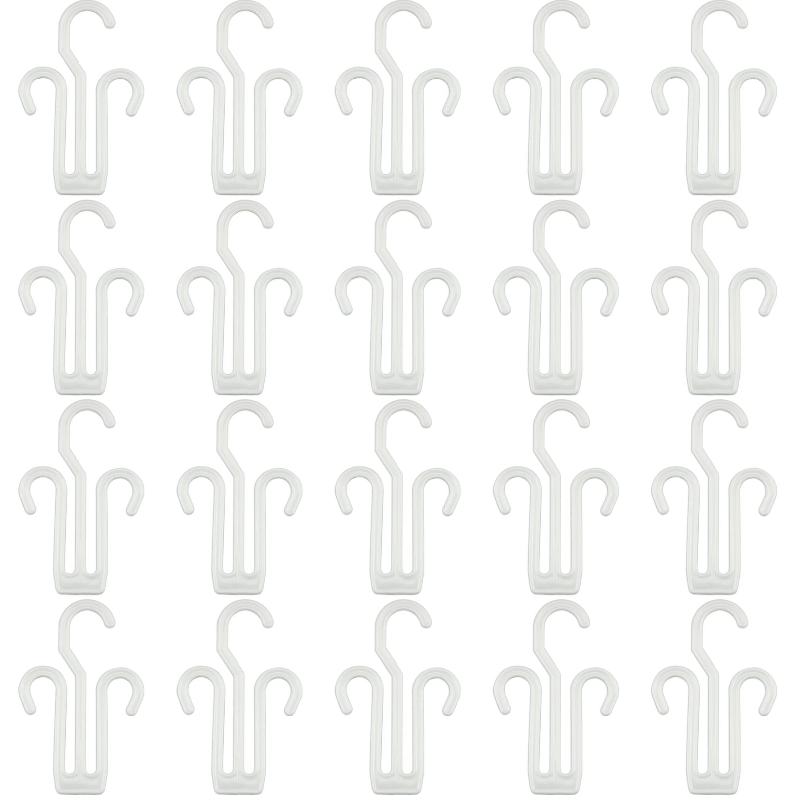 20 Pack White Plastic Shoe Drying Shelf Hangers Lightweight Durable Sturdy Qu...