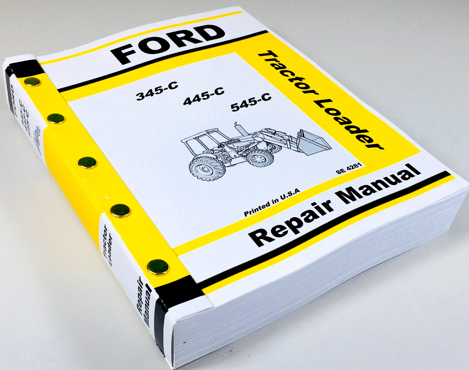 Ford 345C 445C 545C Tractor Loader Service Repair Manual Shop Book Overhaul