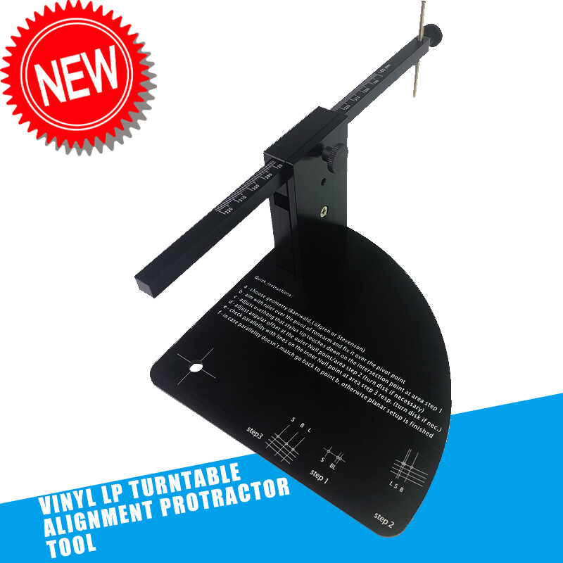 Vinyl LP Turntable Alignment Protractor For Phono Record Cartridge Stylus mmezww