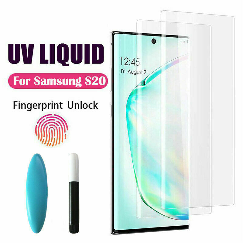 UV Tempered Glass For Samsung Galaxy S22 Ultra S21 S20 Plus S10 Note 20 10 S9 S8
