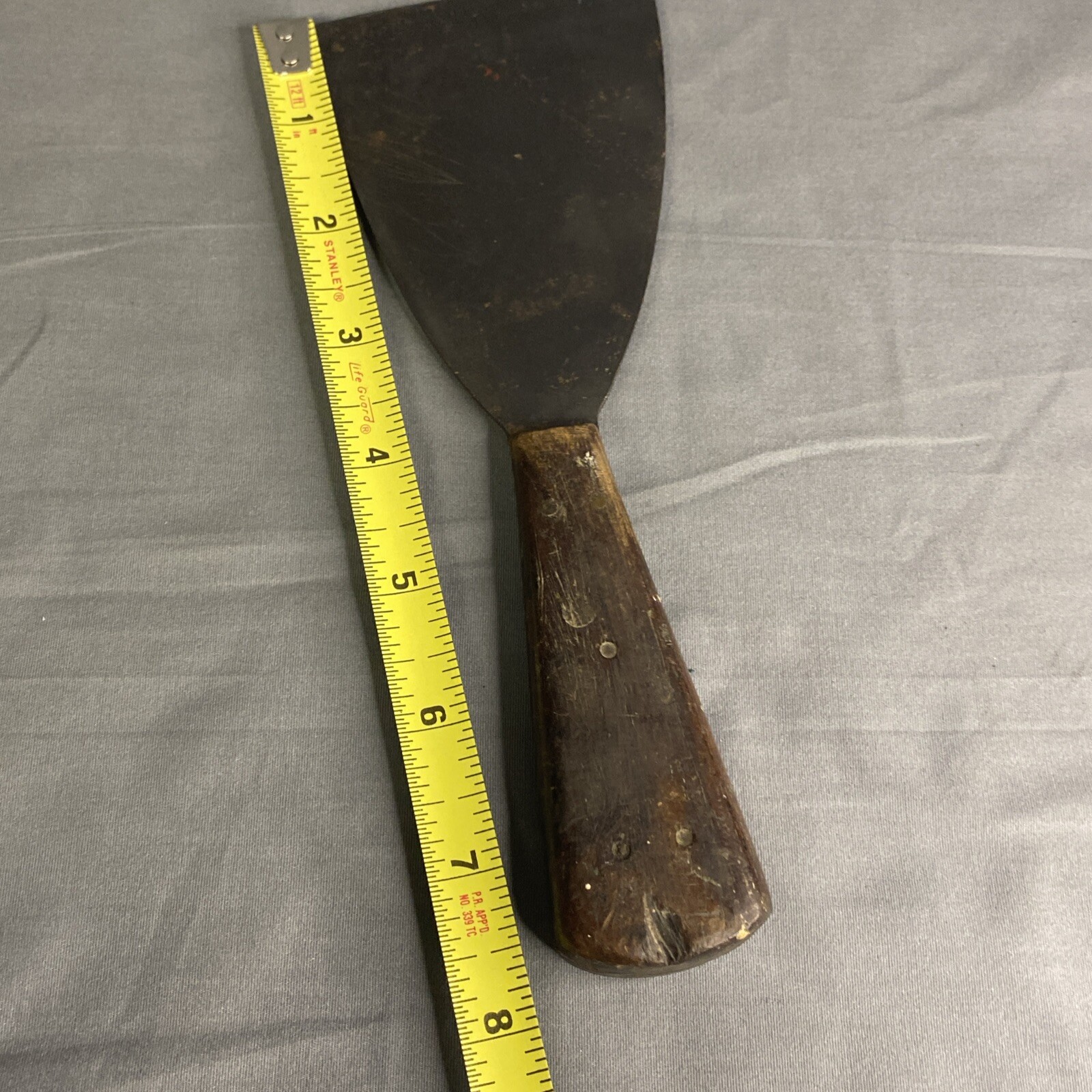 Vintage Deerfield Putty Knife 3” Wood Handle