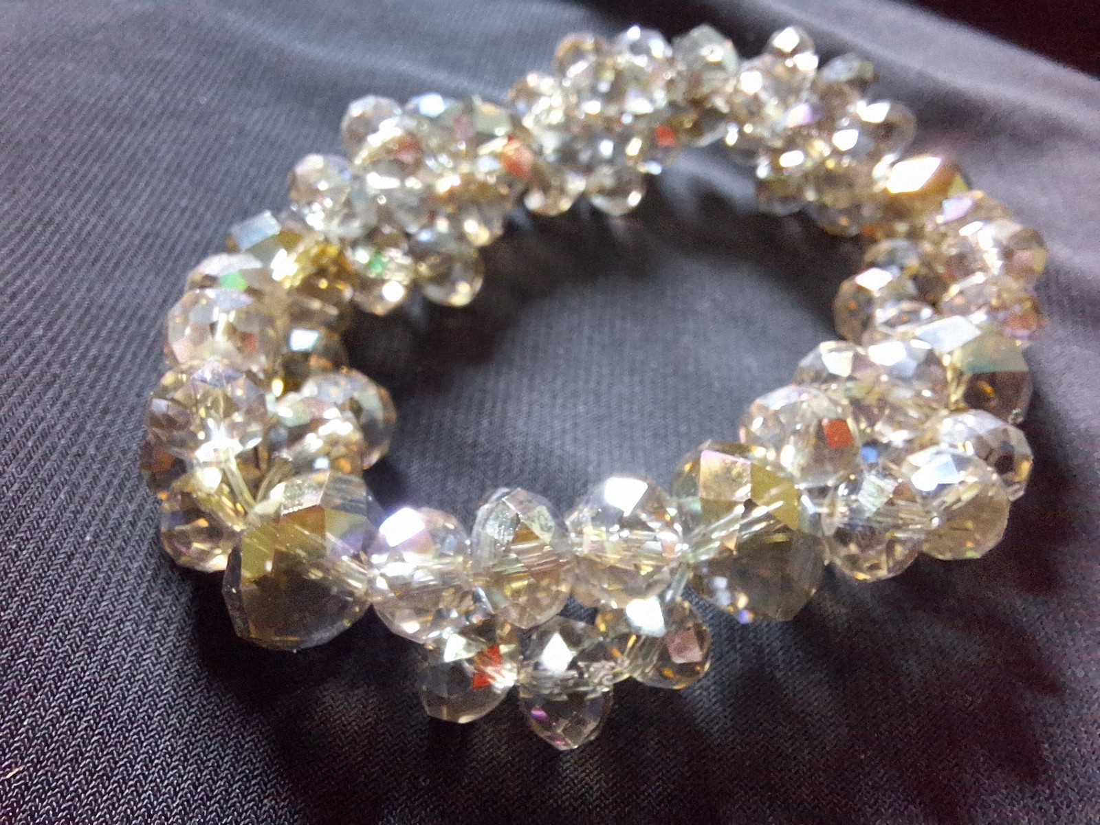Crystal Beaded Stretch Bracelet