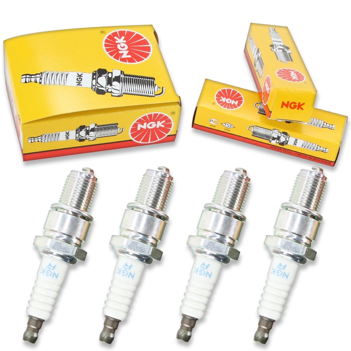 4pcs 1995 Arctic Cat ZR 400 NGK Standard Spark Plugs 400cc 24ci Kit Set qc