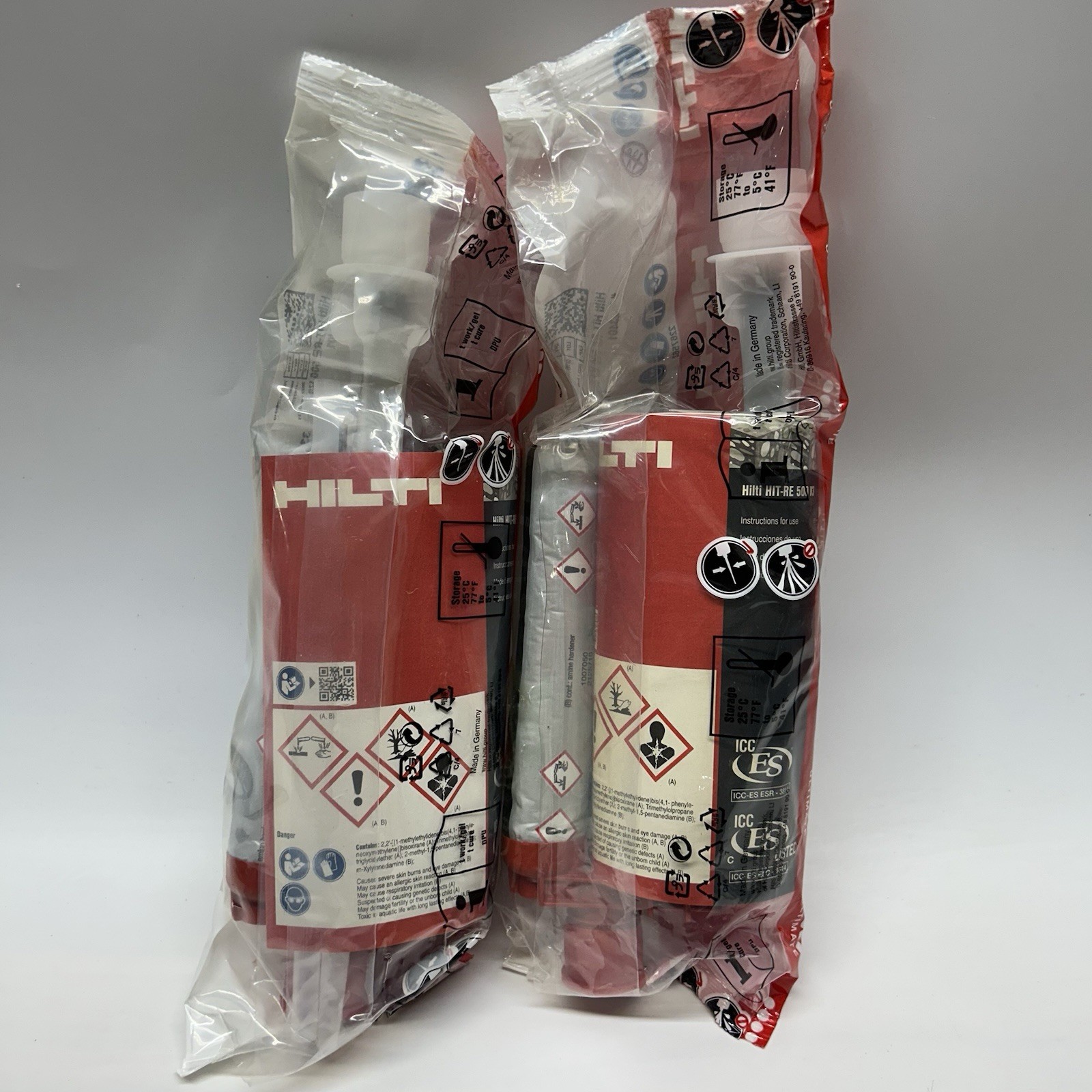 (2) Hilti HIT-RE 500 V3 Epoxy Anchor 11.1oz (16.4oz #2123401) EXPIRED 08/31/2022