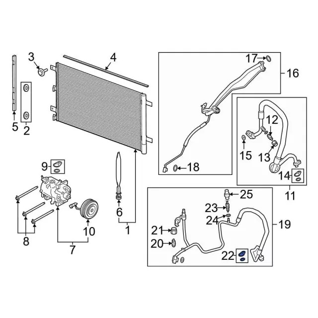 Genuine Ford Keyless Entry Antenna DS7Z-19D596-A