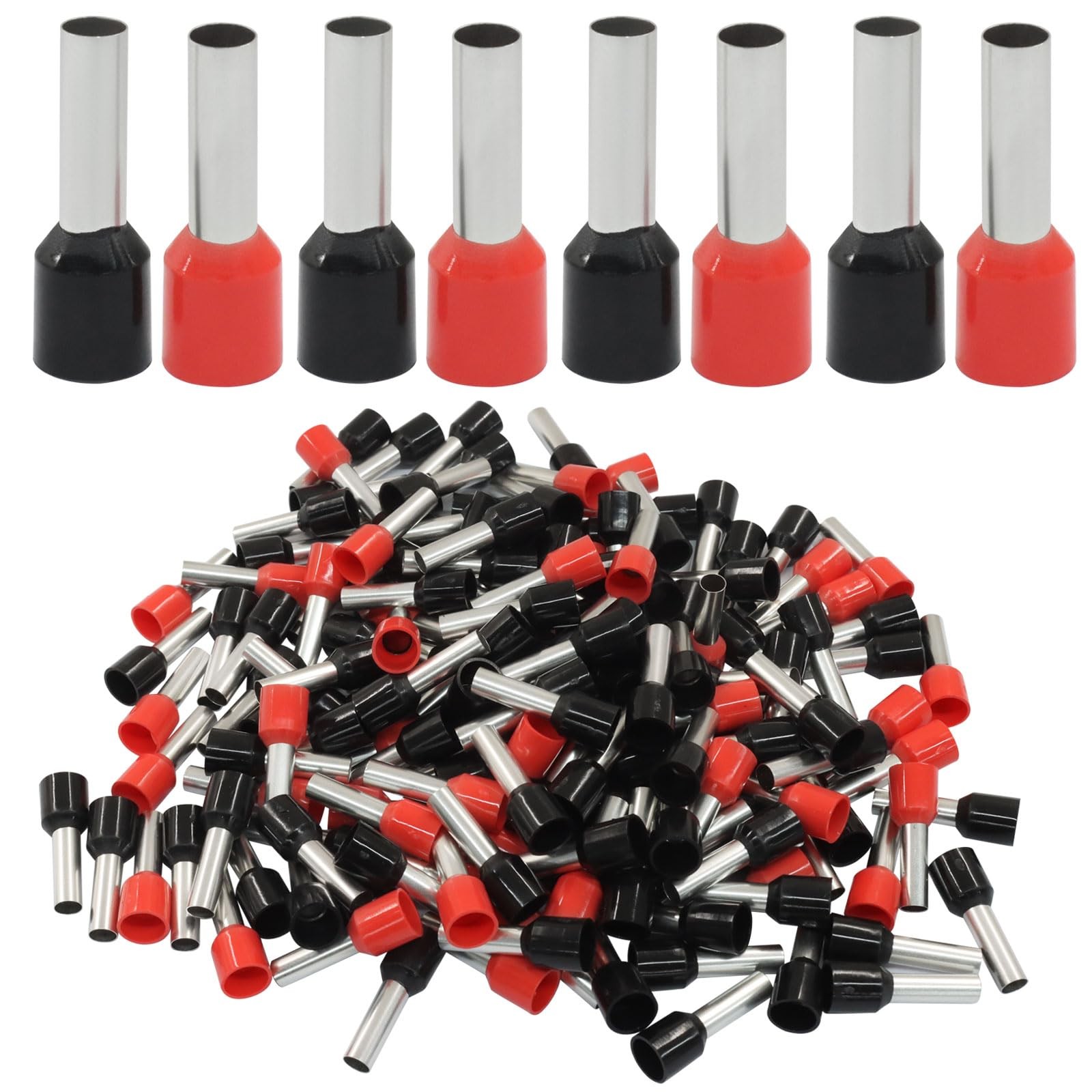200 Pcs Wire Ferrules, 10AWG Ferrule Connectors Wire Copper Crimp E6012 Conne...