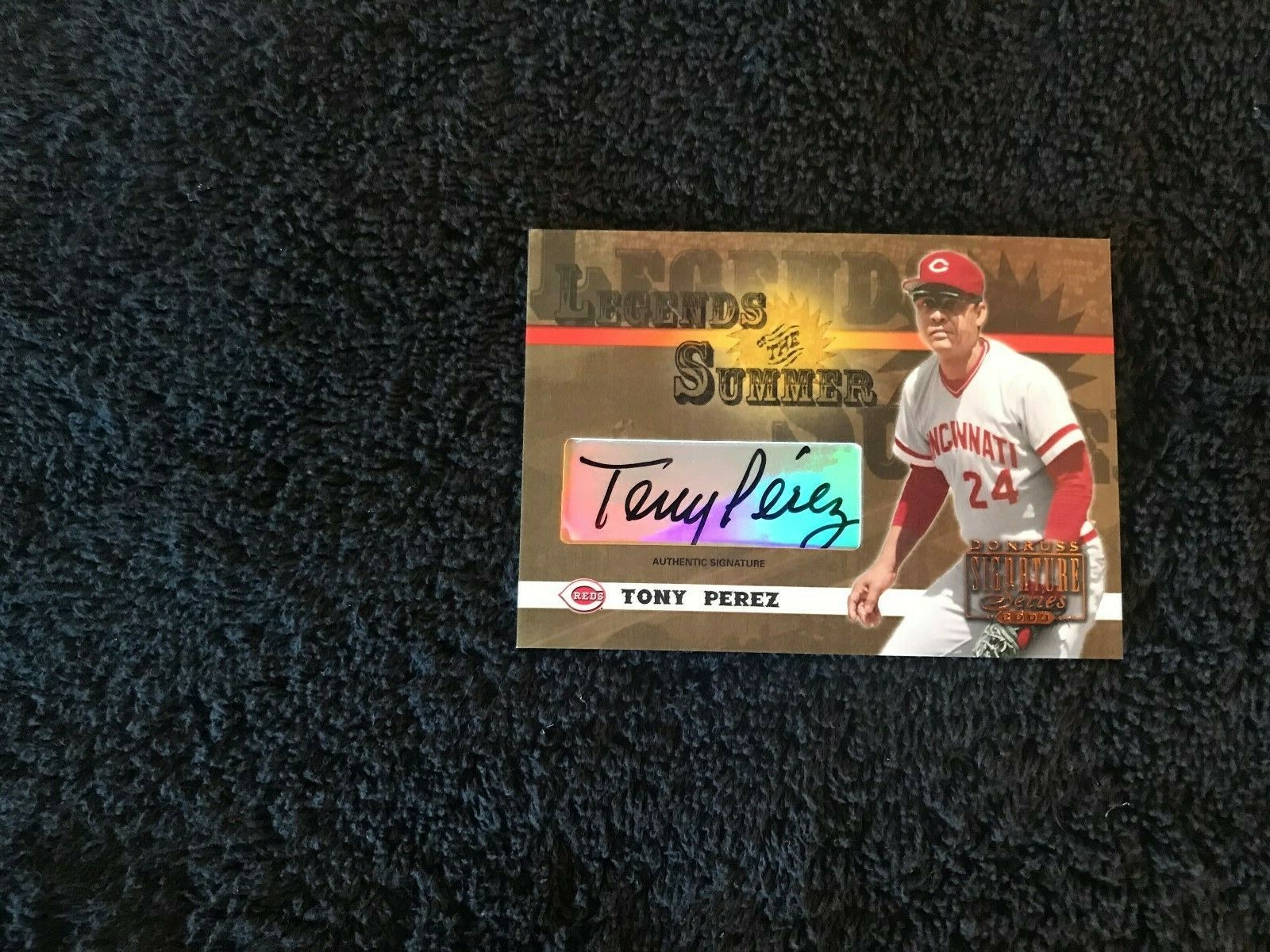 2003 Donruss Legends Tony Perez HOF Reds LS-39 Cert Autograph  FREE SHIPPING