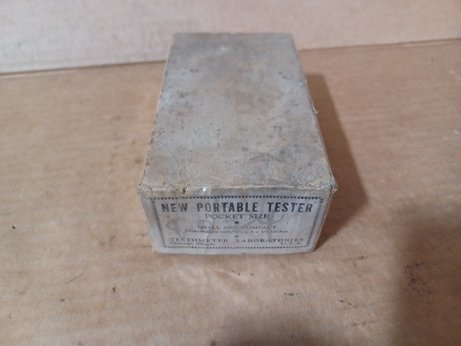 1930s Testometer Laboratories Pocket Size Conductivity Tester Vintage