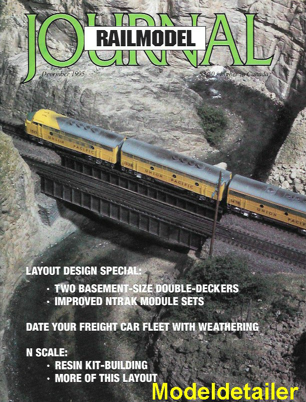 Railmodel Journal Dec.95 Weathering N Scale Freight EMD SD45 Erie ALCO FA-1 Kato