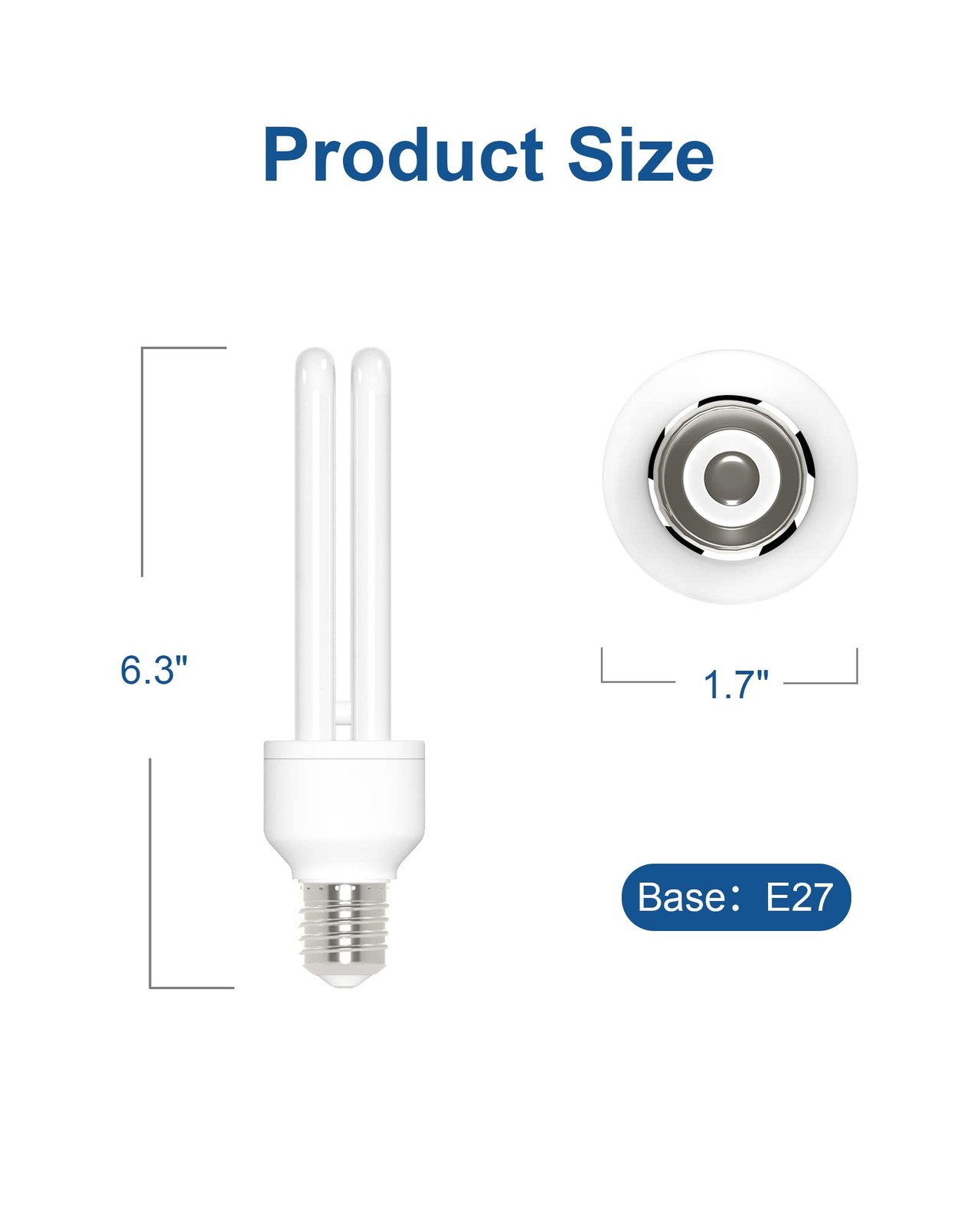 E27 15W U Type Replacement Bulb for 15W Bug Zapper, Compatible with HOMESUIT,...