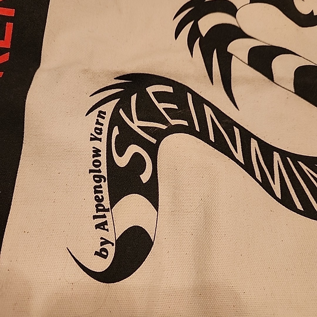 Alpenglow Yarn Skeinminder Dragon K Backer Canvas Tote Bag