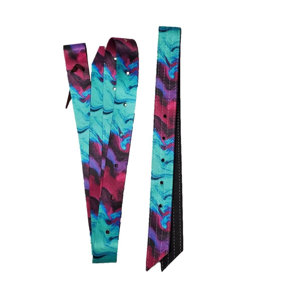 New Tie Dye Color Nylon Replacement Cinch Strap and off Billet