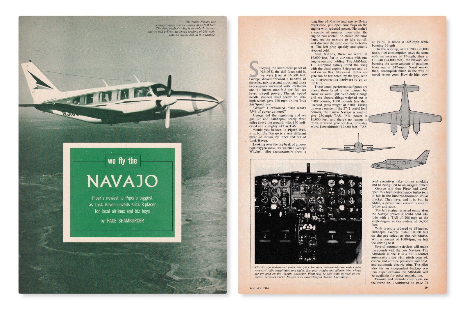 Piper Navajo Aircraft Report 11/9/2024h