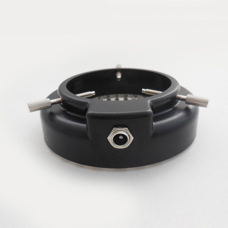 60mm Inner Diameter Microscope LED UV Light Source Ring Lamp w/ Dimmer Adapter