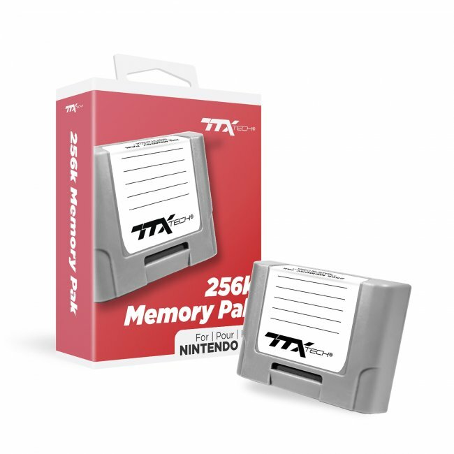 TTX Tech N64 256K Memory Pak for Nintendo 64 Console and Controller