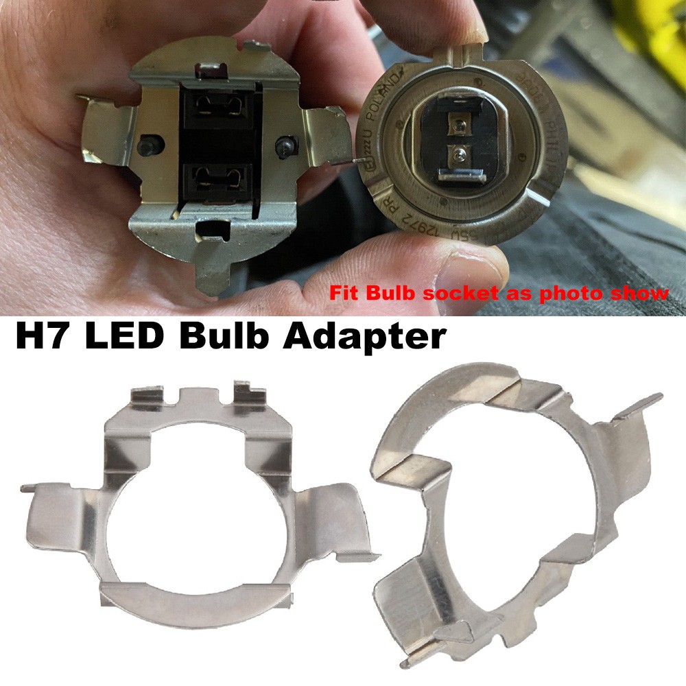 2x H7 LED Bulbs Adapter Special Socket Retainer Holder For Mercedes C E ML Class