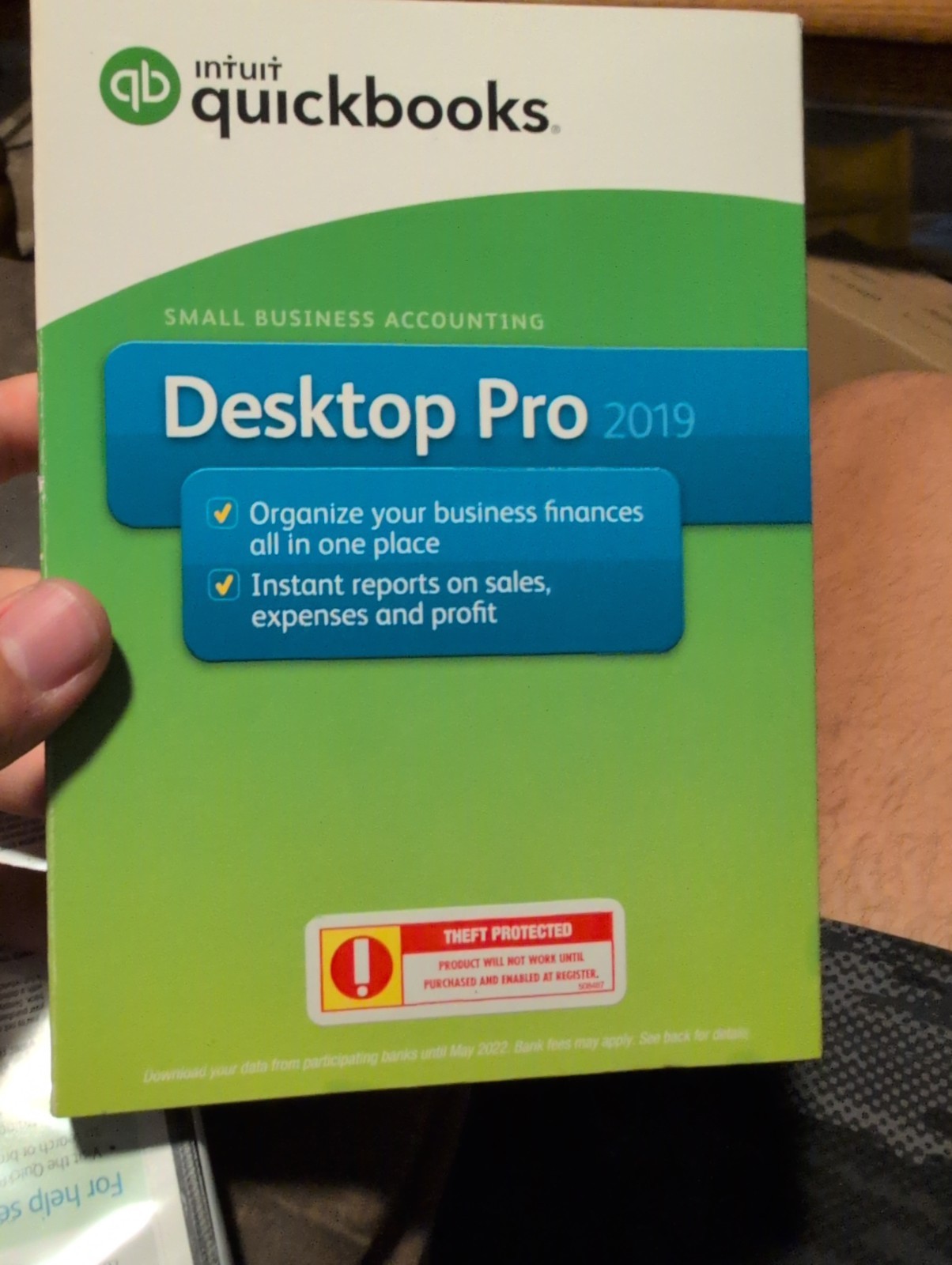 Intuit QuickBooks Desktop Pro 2019 Software (1 User)