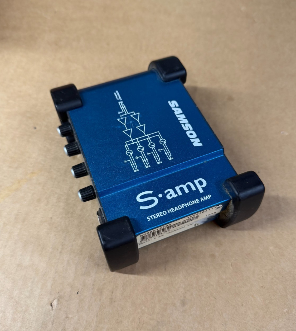 Samson Tech S Amp - Stereo Headphone Amp - Blue