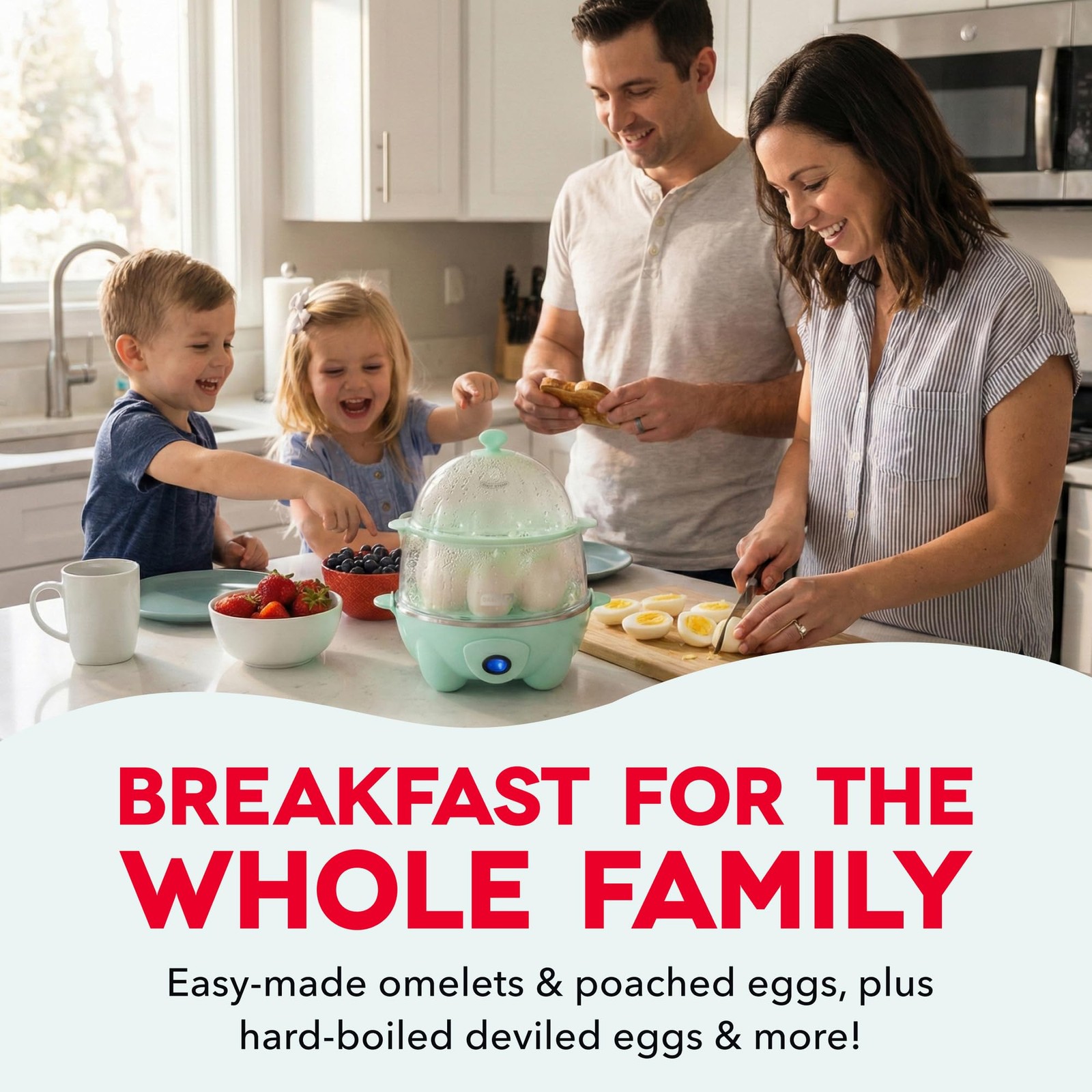Dash Deluxe Egg Cooker - 12 Capacity, with Auto Shut Off Feature, Black