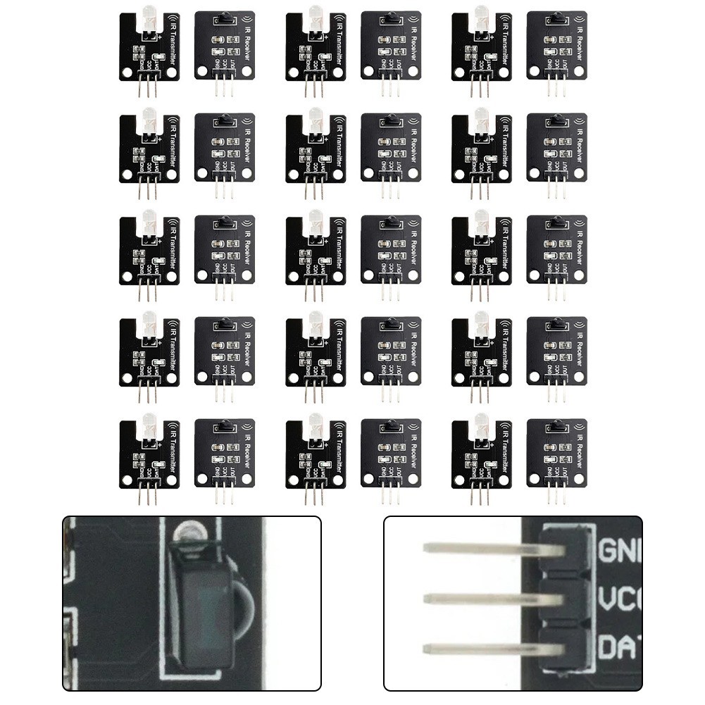 30pcs 38kHz Infrared Sensor Modules Compatible with Multiple Platforms