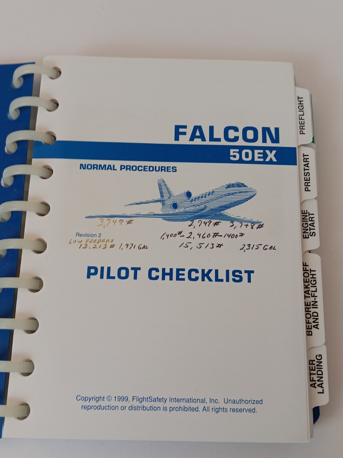 Flight Safety Dassault Falcon 50EX Pilot Checklist Normal Procedures