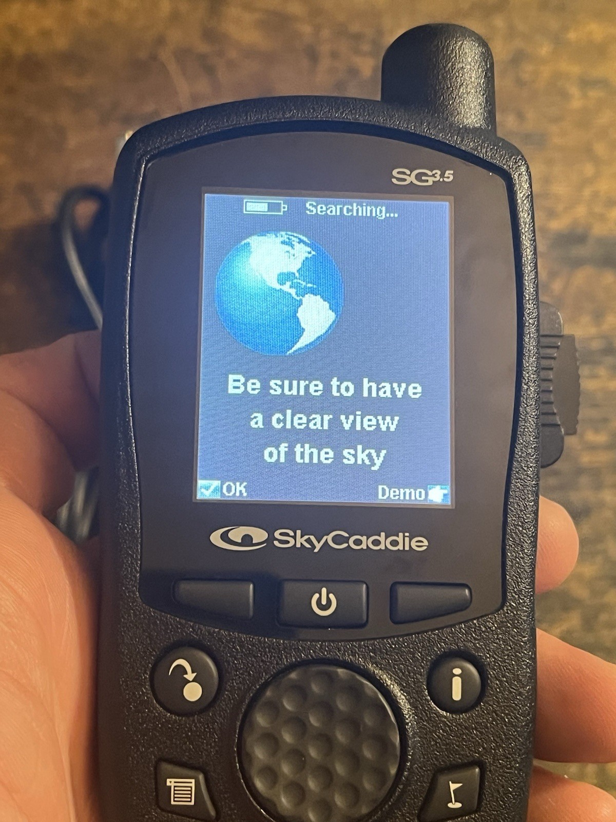SKYCADDIE SG3.5 Golf GPS Rangefinder & Usb Adapter. Powers On