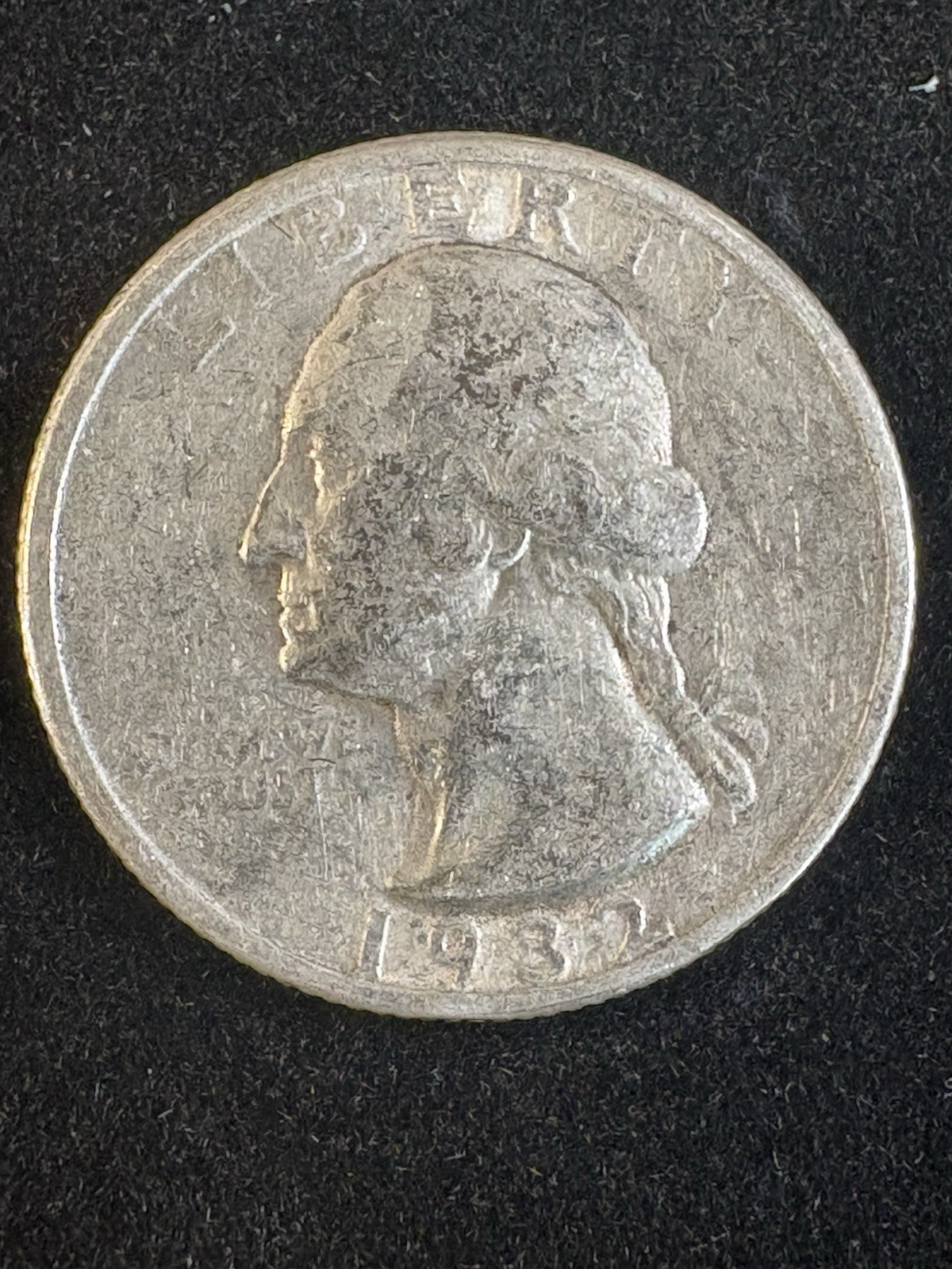 1932 WASHINGTON SILVER QUARTER  VG-F Circulated Place Filler