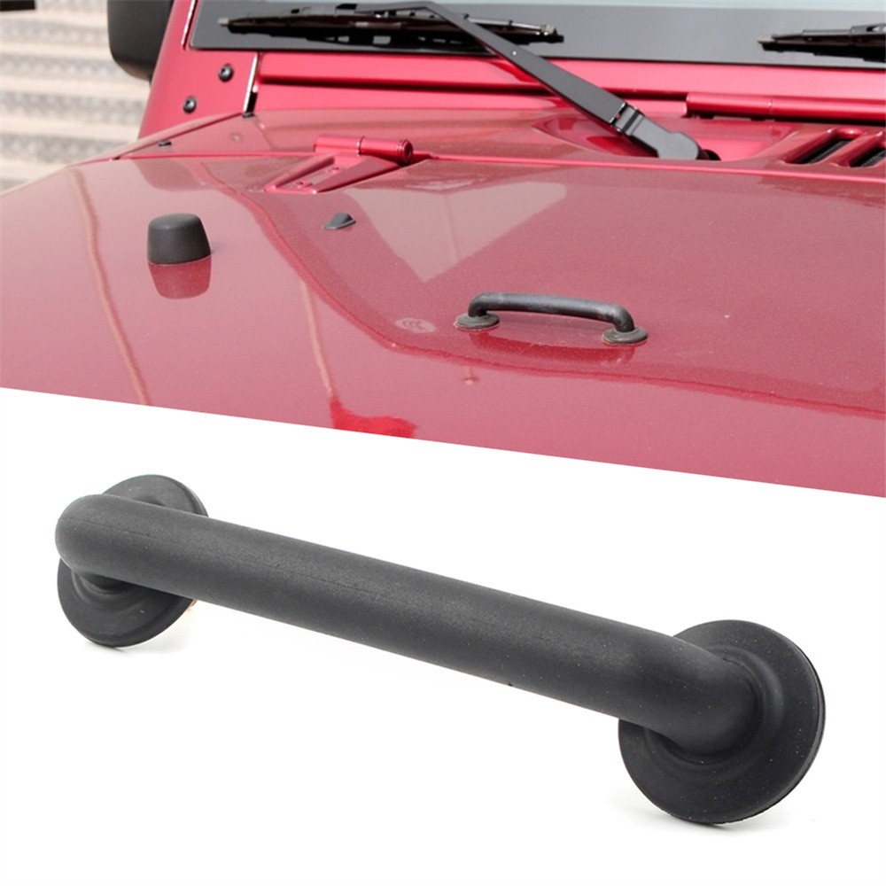 Car Hood Hold Down Handle Loop Accessories Fit For Jeep Wrangler JK 2007-2018