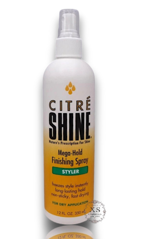 Citre Shine Mega Hold Finishing Spray Styler 12oz For Dry Application