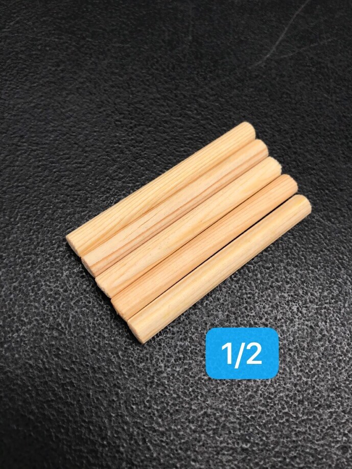 Violin  Sound Post Column Spruce Set of 5 pcs for  1/2 Violin